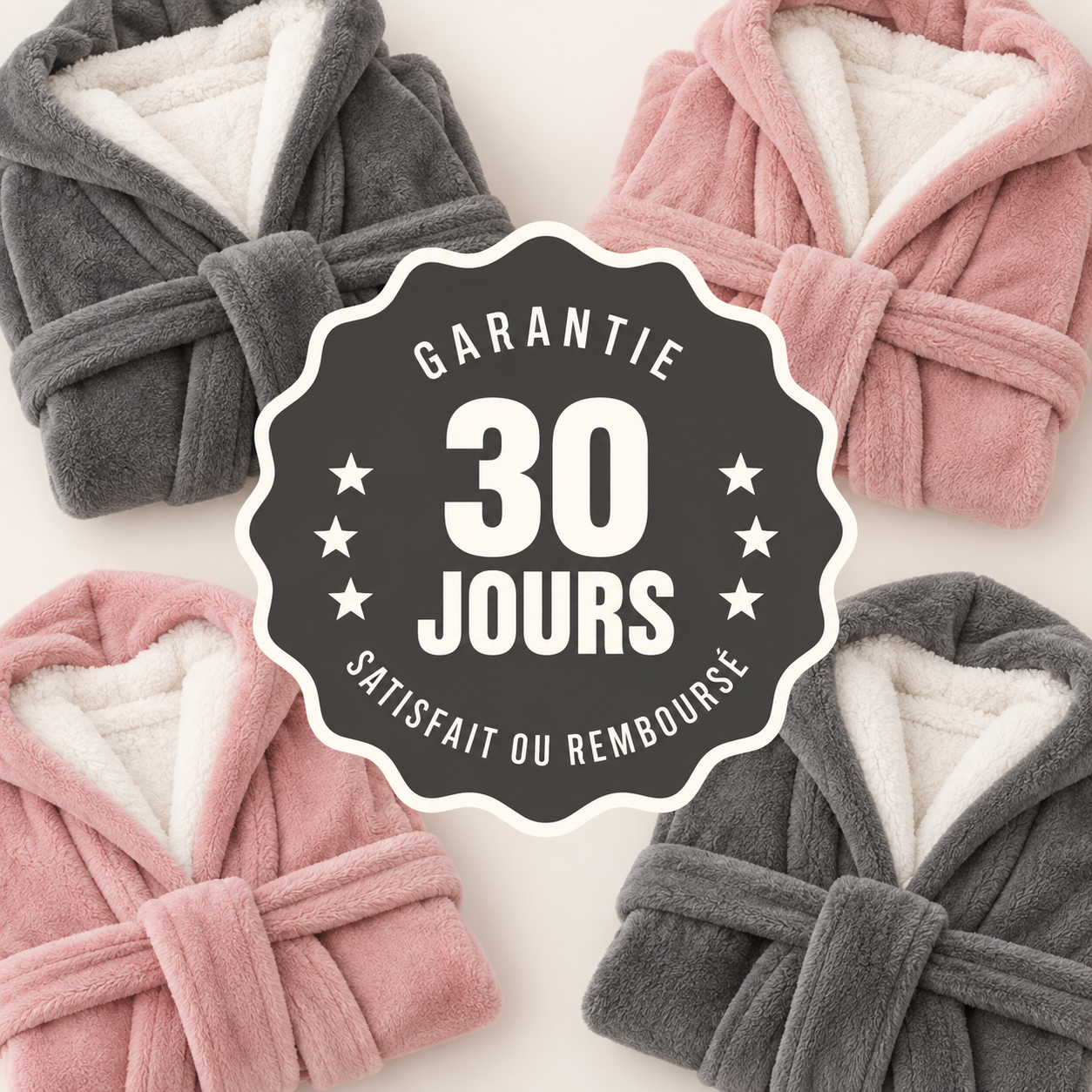 Garantie satisfait ou remboursé pendant 30 jours
